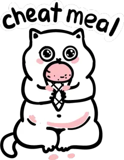 🍦 cheat meal Cheat meal, Nourriture, Glace, Mignon, Animal, Chat, Dessert, Manger telegram sticker