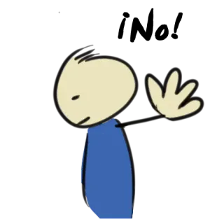 👎 acenando, boneco palito, desenho animado, saudação telegram sticker