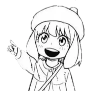 😙 Anya Forger Spy × Family Anya Forger, Spy x Family, anime, sticker, cute, manga telegram sticker