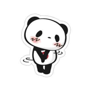 🙈 パンダ, 可愛い, 動物, カワイイ, 漫画 telegram sticker