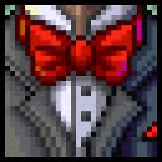 👔 pajarita, traje, formal, pixel art, pixelado telegram sticker