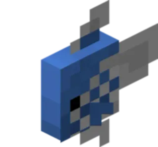 🐠 minecraft, game, block, blue telegram sticker