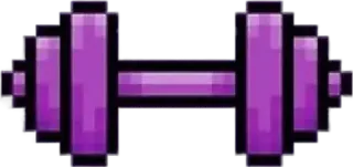 🌟 weightlifting, exercise, fitness, dumbbell, gym, pixel art telegram sticker