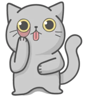 🥺 gato, desenho animado, adesivo, engraçado, animal, fofo telegram sticker