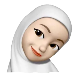 ☺️ Эмодзи, Женщина, Хиджаб, Мусульманин, Ислам, Платок telegram sticker