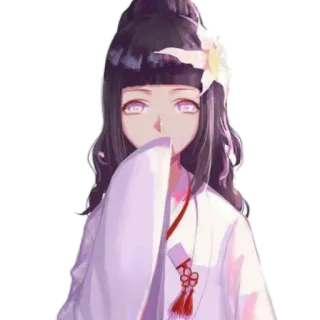 🤭 Hinata Hyuga Naruto 애니메이션, 나루토, 히나타, 휴우가, 휴우가 히나타, 백안, 애니 여자 telegram sticker