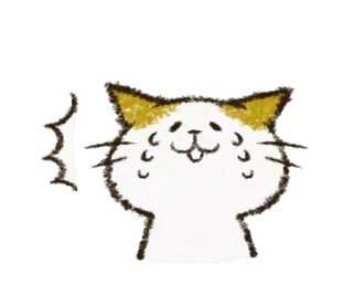 😭 kot, słodki, kreskówka, zwierzę, naklejka telegram sticker