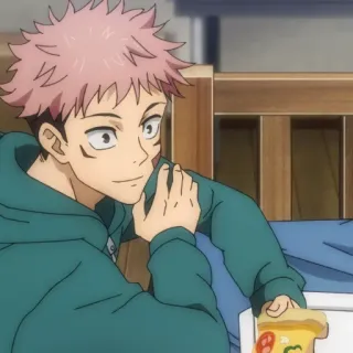 ➿ Yuji Itadori Jujutsu Kaisen Anime, Jujutsu Kaisen, Yuji Itadori, Personaje, Manga telegram sticker