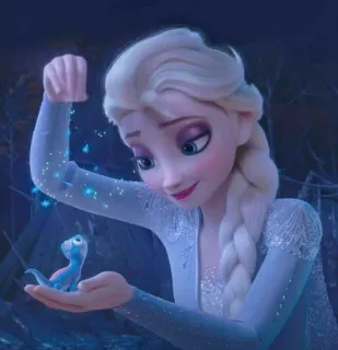 👾 Elsa Frozen Elsa, Frozen, Disney, Dibujos animados, Hielo, Fantasía telegram sticker