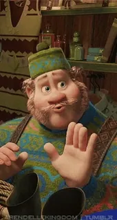 😘 Oaken Frozen Figur, Cartoon, Eiche, Die Eiskönigin, Ladenbesitzer telegram sticker