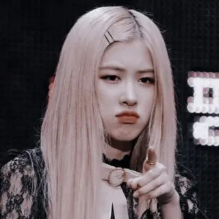 🙂 Rose femme, K-pop, chanteuse, Rosé, Blackpink, célébrité telegram sticker
