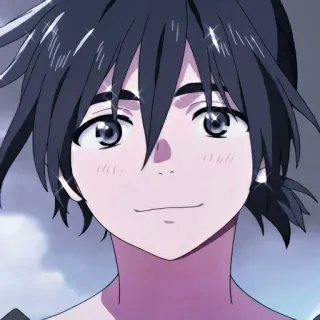 🙂 anime, cartoon, character, portrait, animation telegram sticker