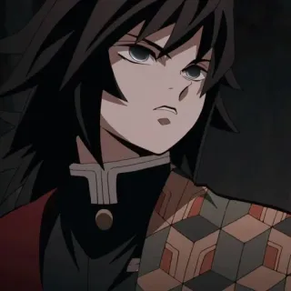 🌊 Giyu Tomioka Demon Slayer Аниме, Клинок, рассекающий демонов, Гию Томиока, Манга telegram sticker