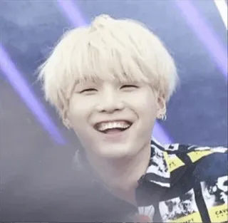 😂 Suga Suga, Min Yoongi, BTS, K-Pop, Koreanische Popmusik, Sänger, lächelnd telegram sticker