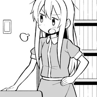😧 anime girl, manga, cartoon, cute, anime whatsapp sticker