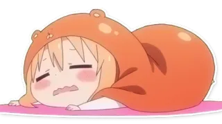 😴 anime, character, cute, laying down, sleepy, cartoon telegram sticker