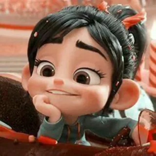 🦋 Vanellope Wreck-It Ralph cartoon, vanellope von schweetz, disney, wreck it ralph, animated, character whatsapp sticker