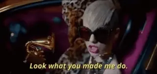 🐍 Look what you made me do. Taylor Swift, Testi canzoni, Video musicale telegram sticker