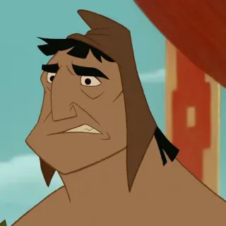 🍂 Pacha The Emperor's New Groove dibujos animados, Disney, personaje, película, gracioso telegram sticker