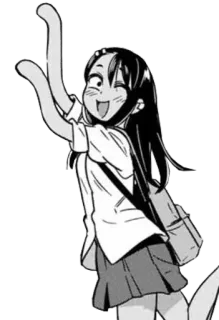 🖤 Nagatoro Don't Toy with Me, Miss Nagatoro anime, manga, nagatoro, cartoon, character, fanart, illustration telegram sticker