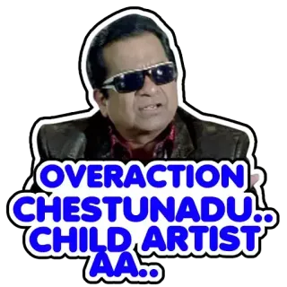🤓 OVERACTION CHESTUNADU.. CHILD ARTIST AA.. telegram sticker