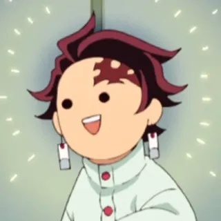 🤩 Tanjiro Kamado Demon Slayer อนิเมะ, การ์ตูน, ทันจิโร่, ดาบพิฆาตอสูร telegram sticker