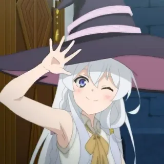 🍃 anime, witch, girl, cute, magic telegram sticker