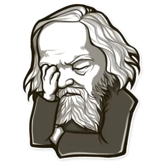 😓 Dmitri Mendeleev 化学者, 科学者, 周期表, メンデレーエフ, ロシア telegram sticker
