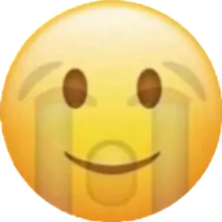 😭 Emoji, Llorar, Feliz, Triste, Cara, Emocional, Reír whatsapp sticker