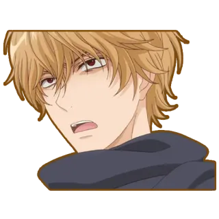 😑 anime, cartoon, drawing, manga, character, portrait whatsapp sticker