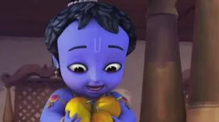 😮 Krishna Hinduism, Krishna, God, Religious, Child, Mangoes telegram sticker