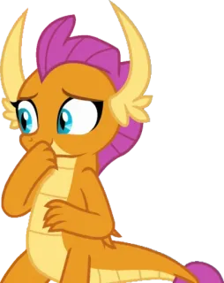 😛 Smolder My Little Pony Smolder, My Little Pony, Dragon, Cartoon, Animated, Friendship is Magic telegram sticker