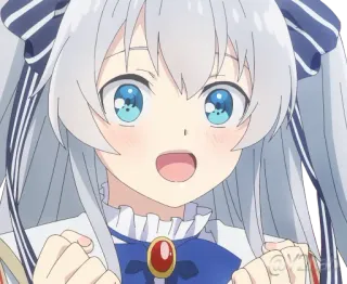 🤩 Anime, Mädchen, niedlich, fröhlich, Charakter telegram sticker