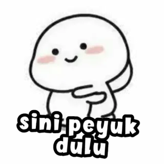 🤗 sini peyuk dulu lindo, dibujos animados, abrazo, amigable, Indonesia whatsapp sticker