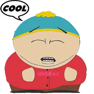 🆒 Eric Cartman South Park COOL การ์ตูน, ตัวละคร, ตลก, เซาท์พาร์ก, เจ๋ง, แอนิเมชัน telegram sticker
