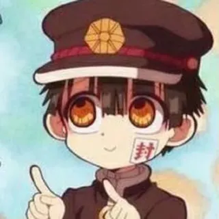 👻 Hanako-kun Toilet-bound Hanako-kun anime, manga, hanako-kun, toilet-bound, character, school uniform telegram sticker