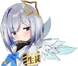 💫 生徒 อนิเมะ, ผู้หญิง, นักเรียน, ญี่ปุ่น, ตัวละคร, ภาพวาด telegram sticker