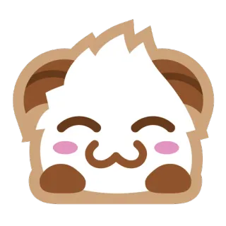 😊 süß, kawaii, glücklich, gesicht, tier, cartoon telegram sticker