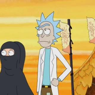 🛸 Rick Sanchez Rick and Morty rick and morty, cartoon, animation, rick sanchez, morty telegram sticker