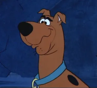 🤨 Scooby Doo dog, cartoon, animal, friend, mystery, scooby doo telegram sticker