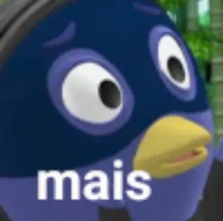 ➕ mais pinguim, engraçado, meme, desenho animado telegram sticker