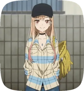 ๐ Marin Kitagawa My Dress-Up Darling Anime, Ragazza, Cosplay, Marin Kitagawa, My Dress-Up Darling telegram sticker
