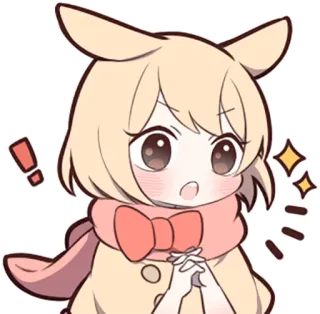 😲 动漫, 卡哇伊, 可爱, 卡通, Q版, 角色, 贴纸 telegram sticker