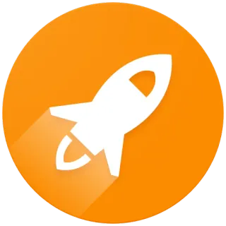 😧 Rakete, Symbol, Orange, Weltraum, Start, Startup whatsapp sticker