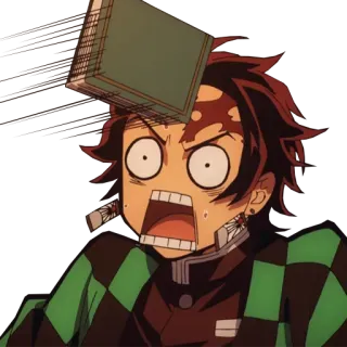 😱 Tanjiro Kamado Demon Slayer Tanjiro, Demon Slayer, Anime, Mangá, Engraçado, Expressão, Surpreso telegram sticker