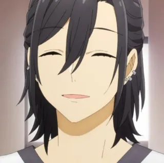 🌊 Izumi Miyamura Horimiya anime, personaje, sonrisa, feliz telegram sticker