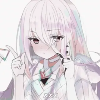 🌙 XXX 애니메이션 소녀, 만화, 일러스트 telegram sticker
