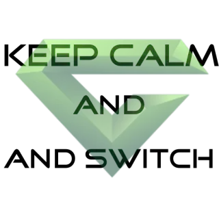 😇 KEEP CALM AND SW zachowaj spokój, naklejka, diament, zielony, sw telegram sticker