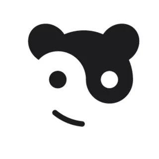 ☯ panda, yin yang, symbol, animal, black and white, cute, face telegram sticker