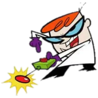 💣 Dexter Dexter's Laboratory мультфильм, учёный, лаборатория, Декстер, Лаборатория Декстера whatsapp sticker